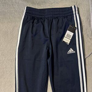 NWT Adidas Boys Iconic Tricot Jogger Pants Navy Size Small 8 New